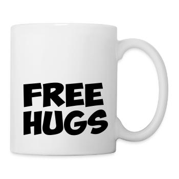 free hugs free hugs quote humor fun hug - Mug - white - Right