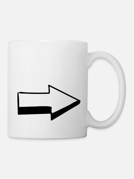 Fléche - Mug blanc - blanc
