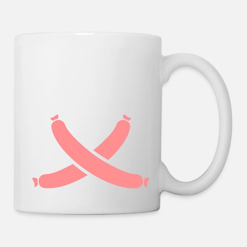 Saucisse - Mug blanc - blanc