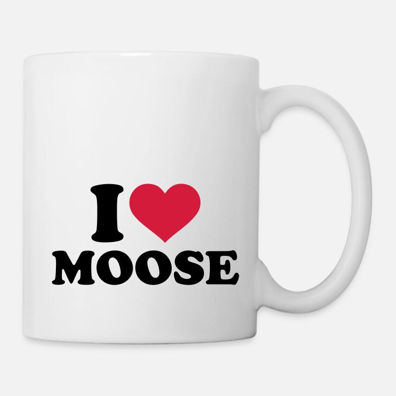 Elch - Tasse - Weiß