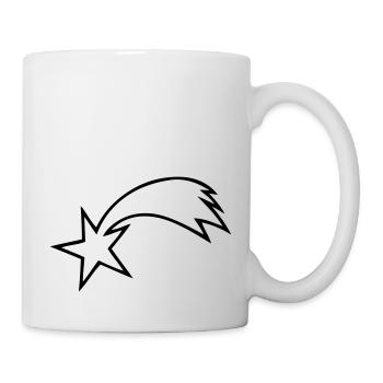 Sternschnuppe - Tasse - Weiß - Rechts