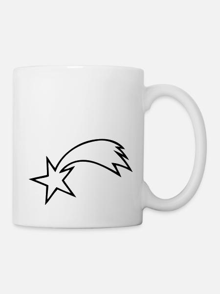 Sternschnuppe - Tasse - Weiß
