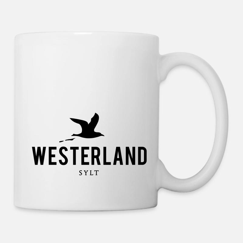Möwe Westerland Sylt - Tasse - Weiß