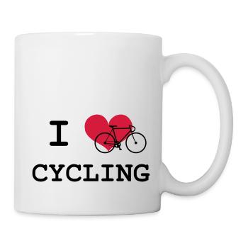 I Love Cycling - Mug - white - Right