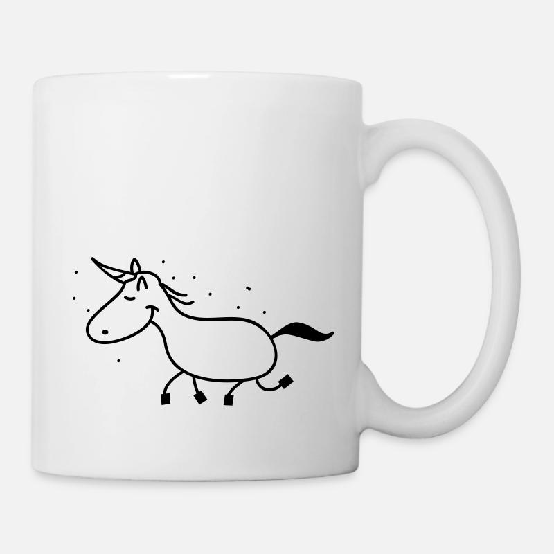 funny unicorn - Mug - white