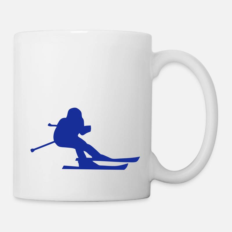 Skilangläufer - Tasse - Weiß