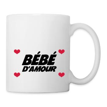Bébé d'Amour - Mug blanc - blanc - Droite