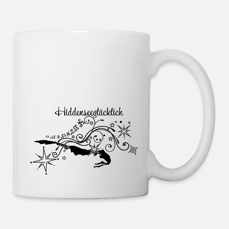Hiddenseeglücklich - Tasse - Weiß