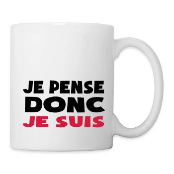 je pense donc je suis charlie - Mug - white - Right