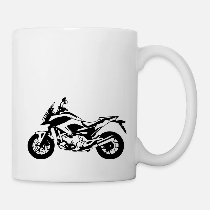 motorcycle rounder - Mug - white