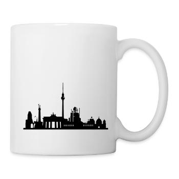 Berlin Skyline - Tasse - Weiß - Rechts
