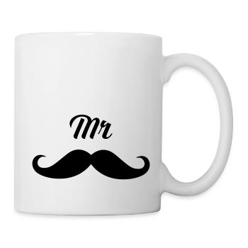 Mr - Moustache Part 1) - Tasse - Weiß - Rechts