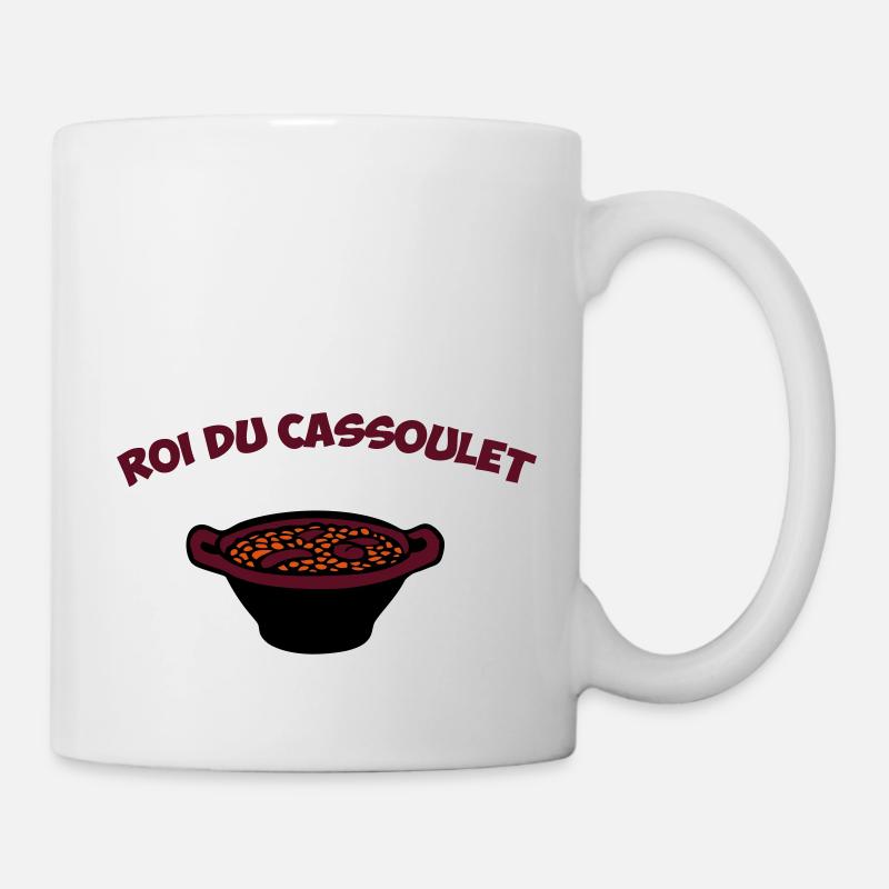 roi du cassoulet plat du Languedoc Carcasonn e - Mug blanc - blanc