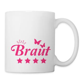 braut - Tasse - Weiß - Rechts