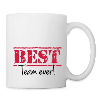 BEST Team ever, any colours, any sports - Tasse - Weiß - Rechts