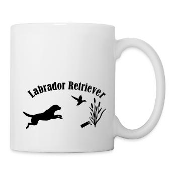 Labrador Retriever - Tasse - Weiß - Rechts