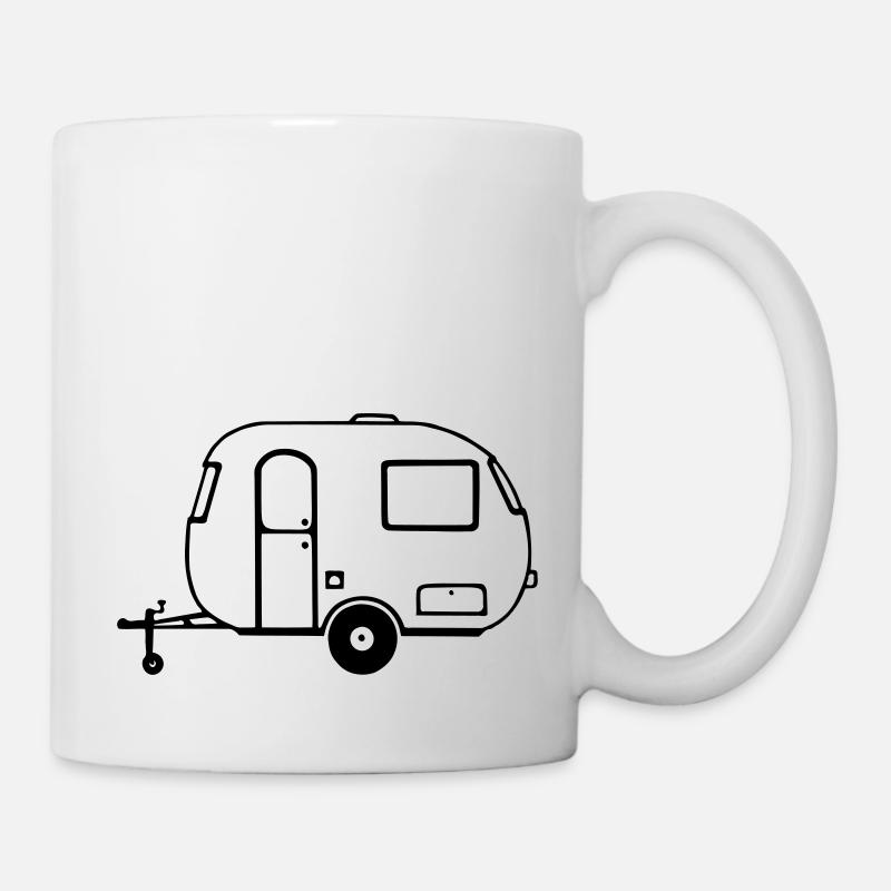 Wohnwagen - Tasse - Weiß