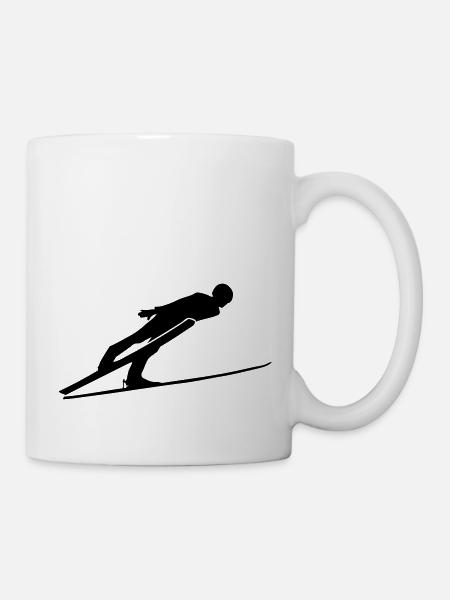 Ski Jumping - Tasse - Weiß