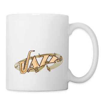Jazz Music Saxophone - Mug blanc - blanc - Droite