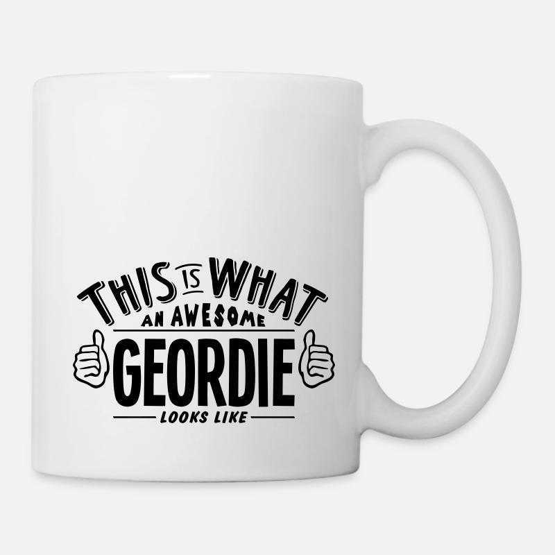 awesome geordie looks like pro design - Mug - white