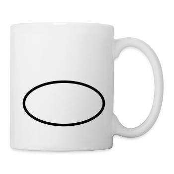 Oval Ovale Symbol Badge Form - Customize it ! - Mug - white - Right