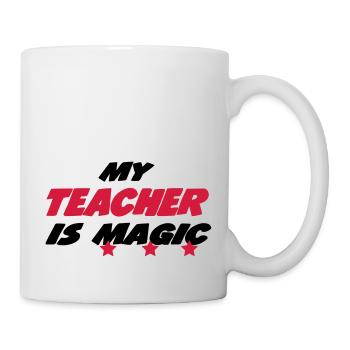 My teacher is magic - Mug - white - Right