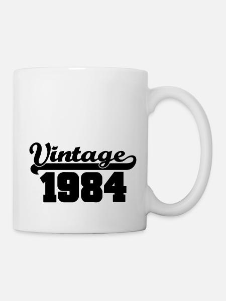 vintage 1984 - Tasse - Weiß