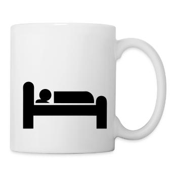 icon lit dormir dort - Mug blanc - blanc - Droite