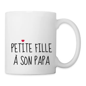 Petite fille à son Papa - Naissance - Enfant - Mug blanc - blanc - Droite