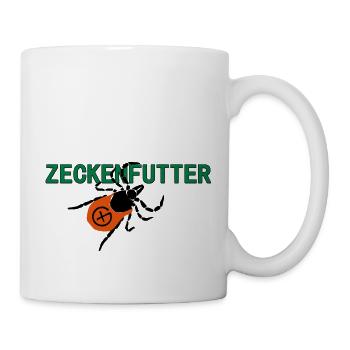 Zeckenfutter - Tasse - Weiß - Rechts