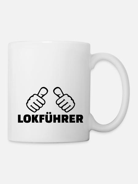 Lokführer - Tasse - Weiß