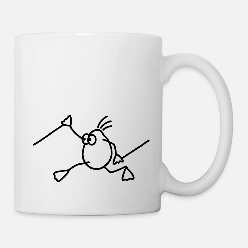 Walking running - Tasse - Weiß