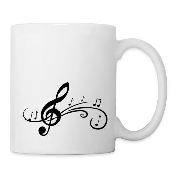 noten_spiel_01 - Mug blanc - blanc - Droite
