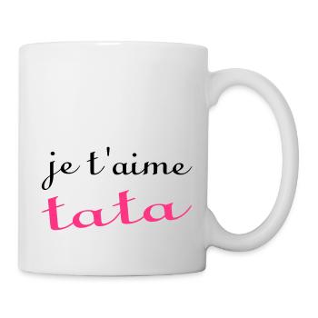 Je t'aime tata - Mug - white - Right