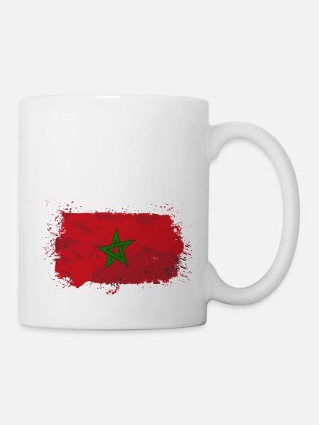 Morocco Flag - Tasse - Weiß