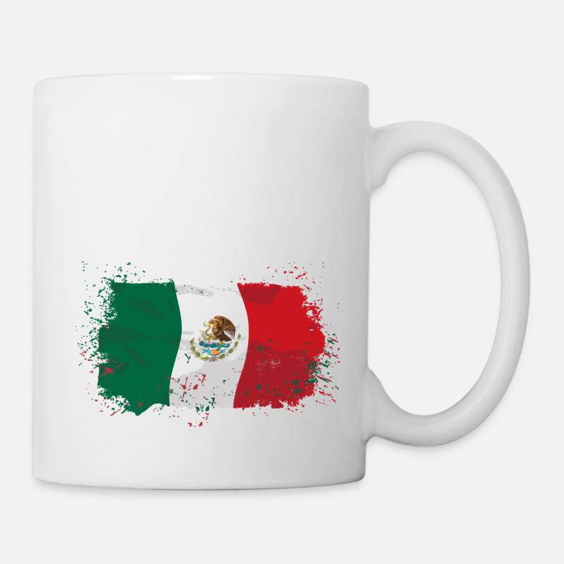 Mexico Flag - Tasse - Weiß