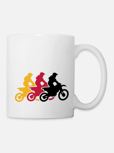 motocross - Mug blanc - blanc