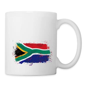 South Africa Flag - Tasse - Weiß - Rechts