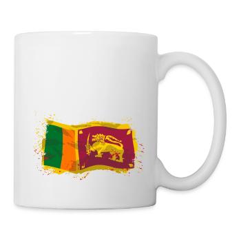 Sri Lanka Flag - Tasse - Weiß - Rechts