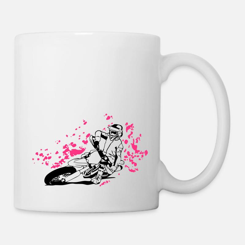 Supermoto - Tasse - Weiß