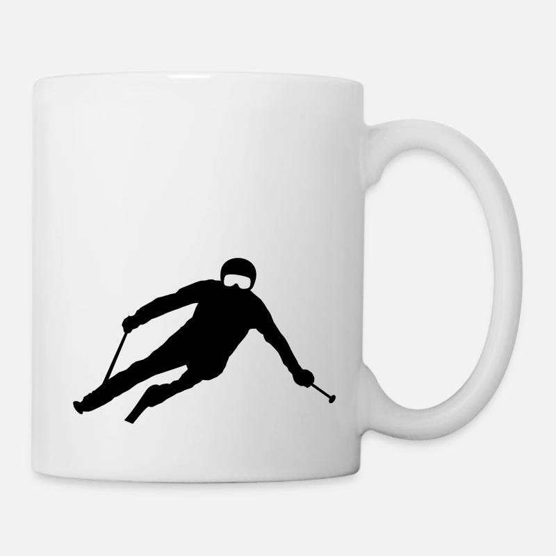 Sport - Skifahrer - Tasse - Weiß