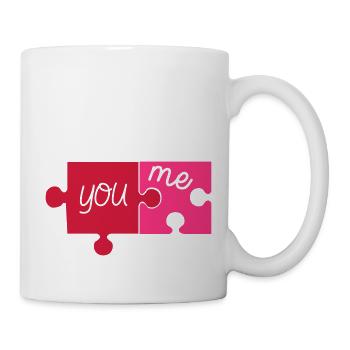 puzzle_you__me_02 - Mug blanc - blanc - Droite
