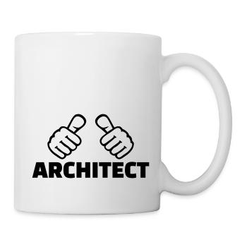 Architecte - Mug blanc - blanc - Droite
