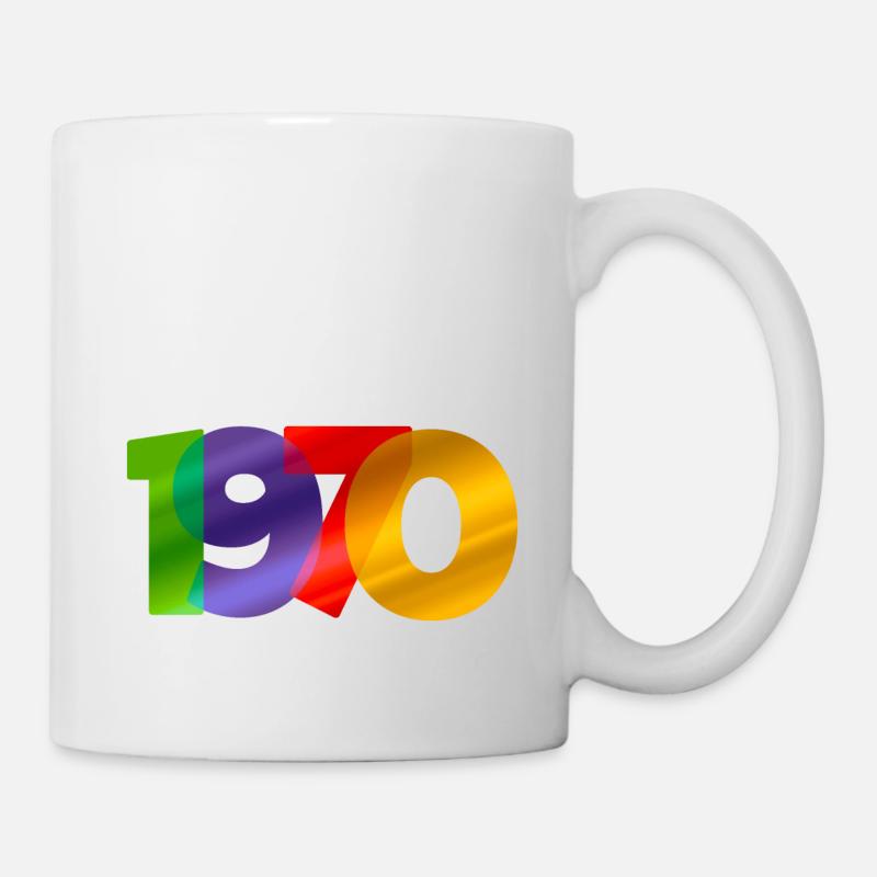 1970 année de naissance - Mug blanc - blanc