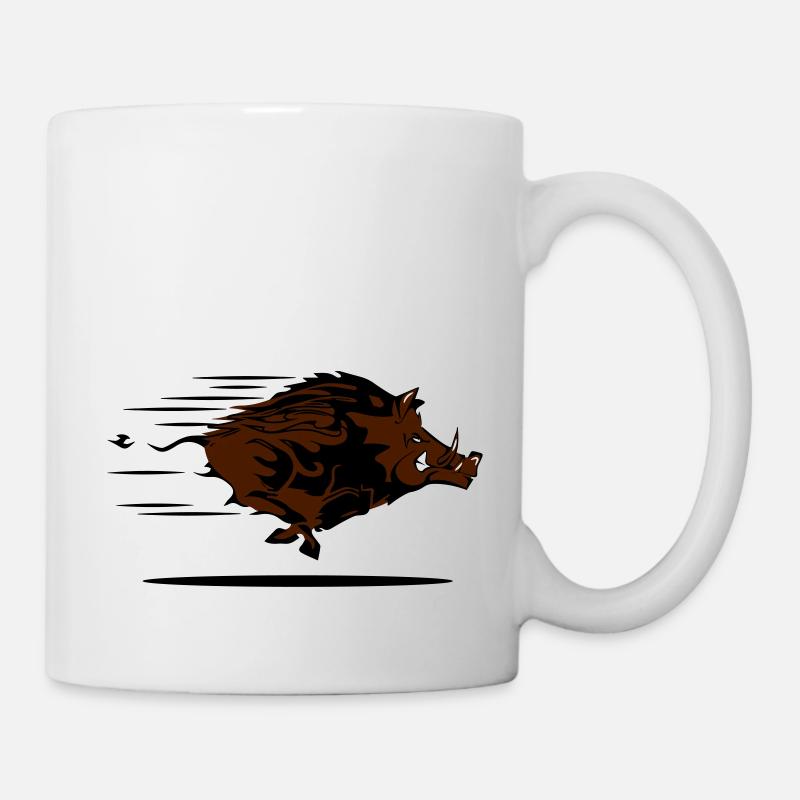 wildschwein - Tasse - Weiß