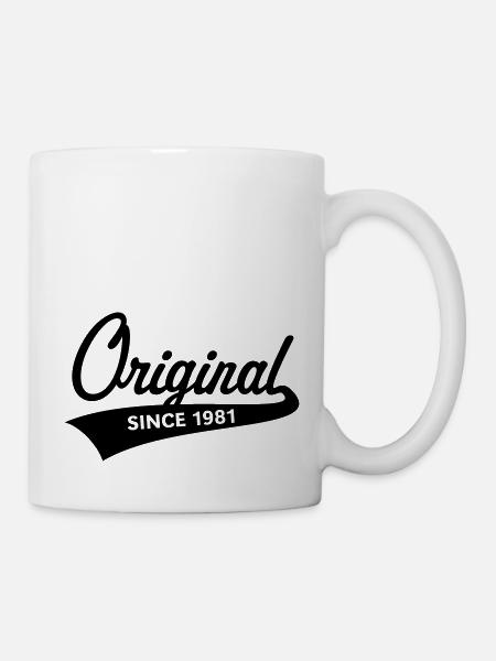 Original Since 1981 (Year Of Birth, Birthday, 1C) - Mug - white