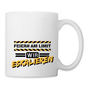 Feiern am Limit - Tasse - Weiß - Rechts
