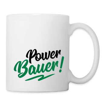 bauer power - Tasse - Weiß - Rechts