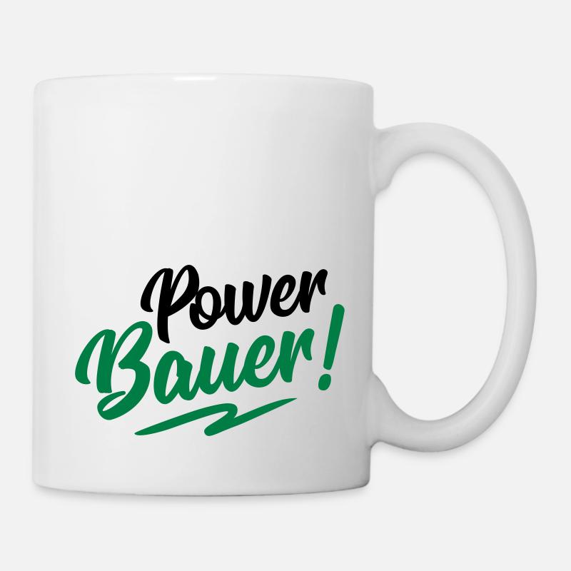 bauer power - Tasse - Weiß