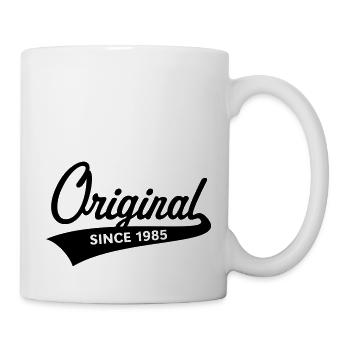 Original Since 1985 (Geburtsjahr, Geburtstag / B) - Tasse - Weiß - Rechts